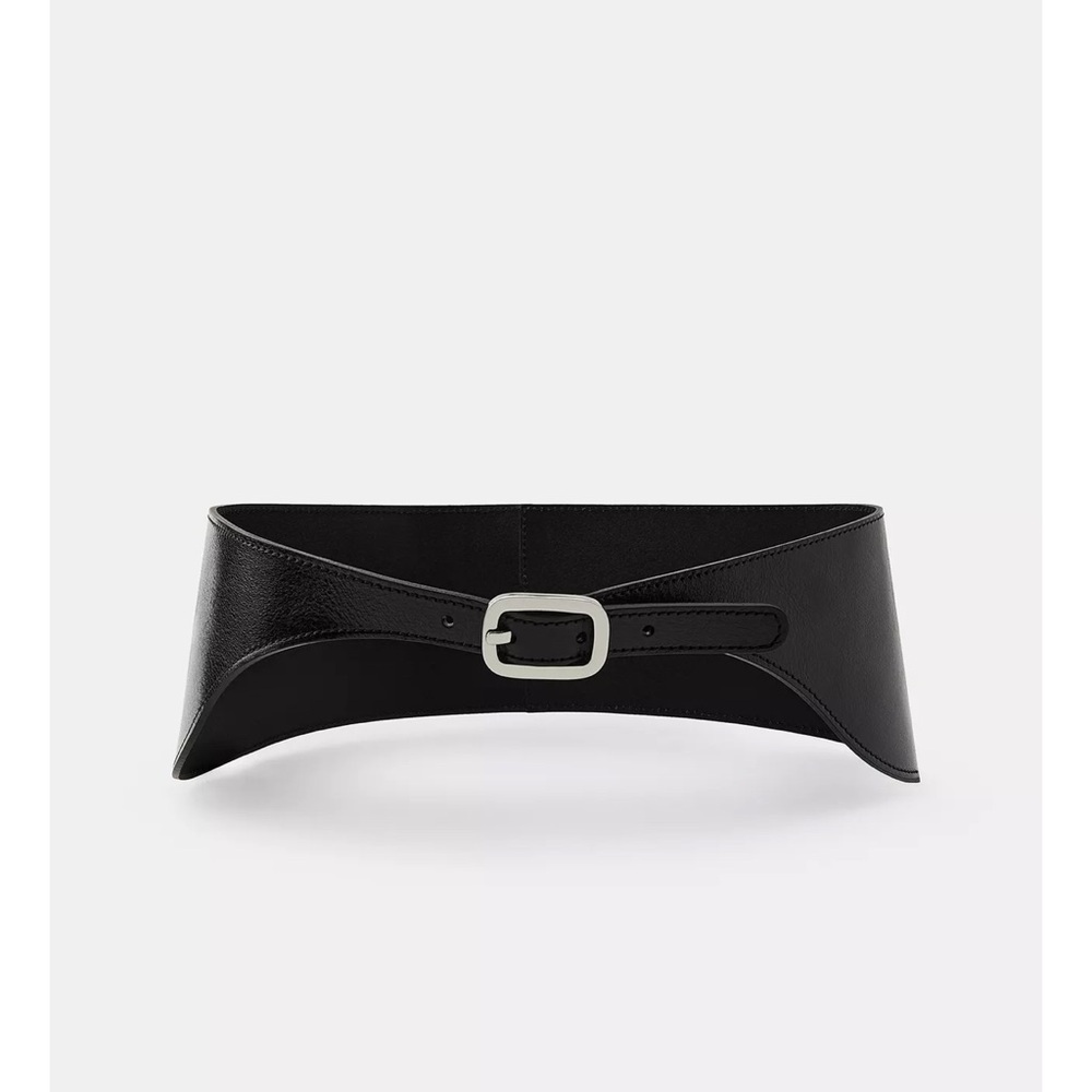 Real leather! Black Leather Waist Belt! NWT
